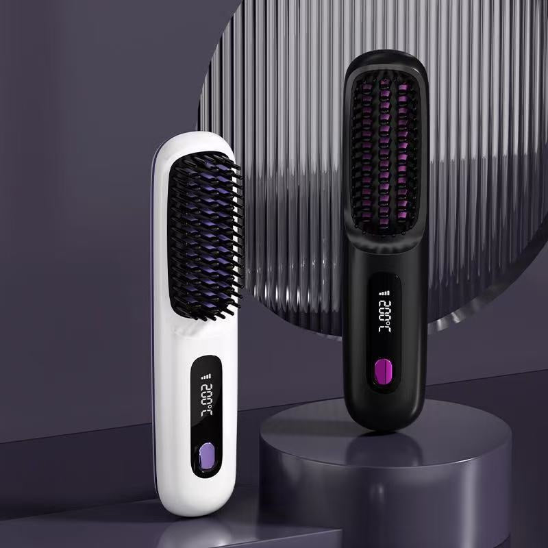 Wireless Hair Straightening Comb with Negative Ion Technology