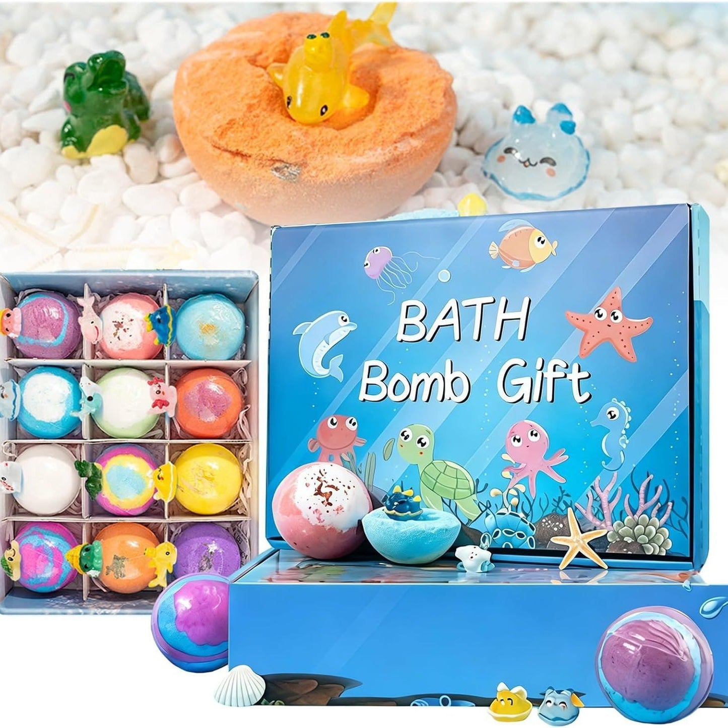 Childrens Fruit Bath Bombs Set