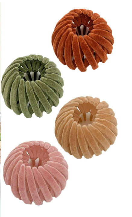 U Shape Hair Clips Flocking Hairpins