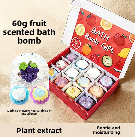 Childrens Fruit Bath Bombs Set