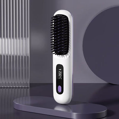 Wireless Hair Straightening Comb with Negative Ion Technology