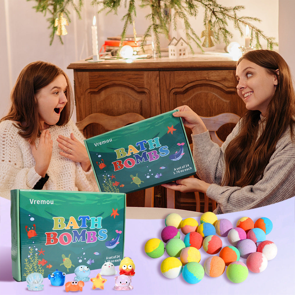 Bath Bombs Set with Floral Fragrance