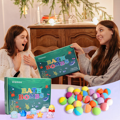 Bath Bombs Set with Floral Fragrance