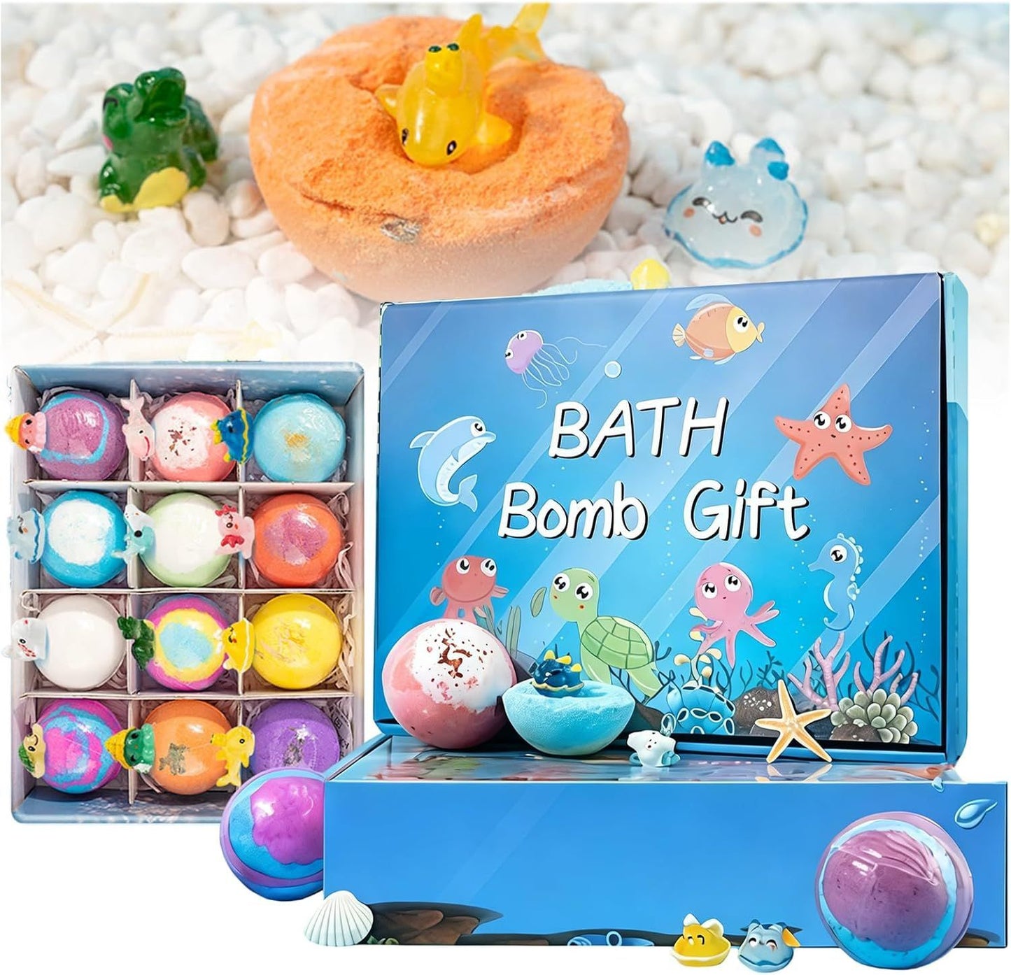 Childrens Fruit Bath Bombs Set