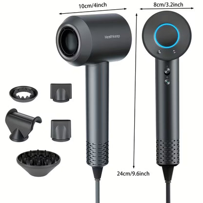 Professional Hair Dryer with Five Pcs Concentrator Nozzle